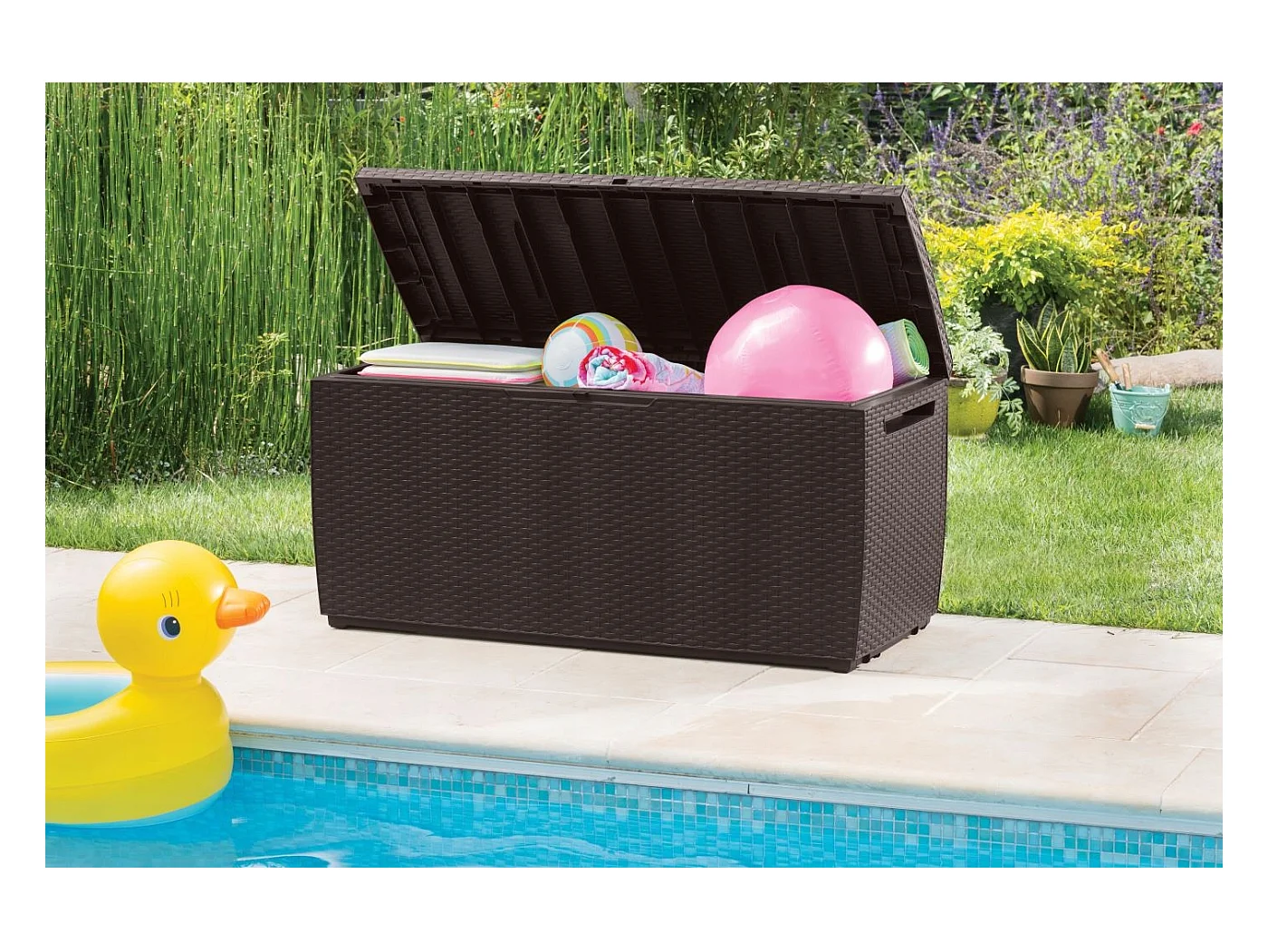 Panier Keter S14647140, 123 x 53,5 x 57 cm, marron