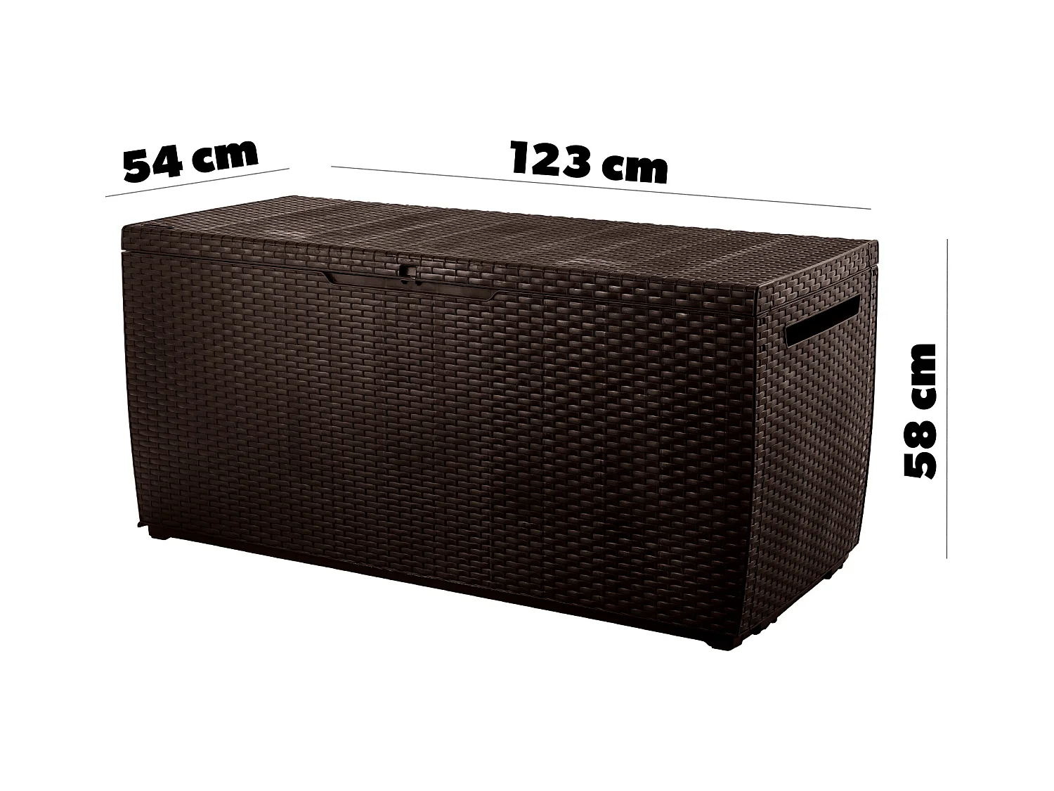 Keter S14647140 zitkist, 123 x 53,5 x 57 cm, bruin