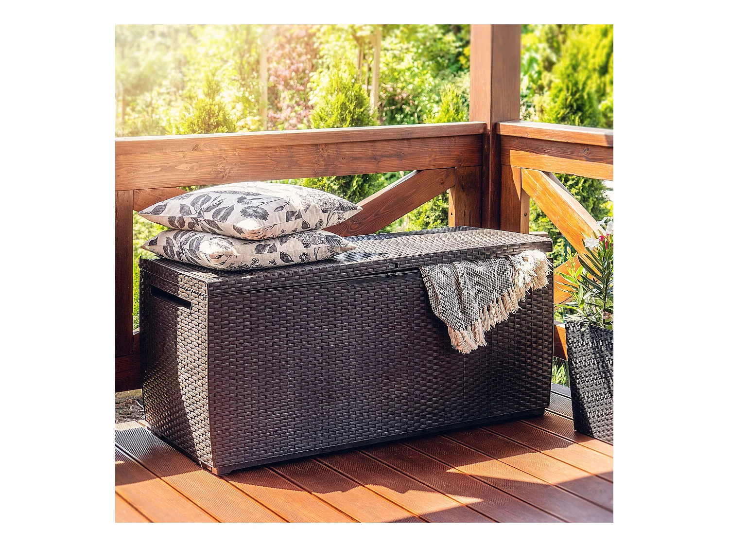 Keter S14647140 zitkist, 123 x 53,5 x 57 cm, bruin