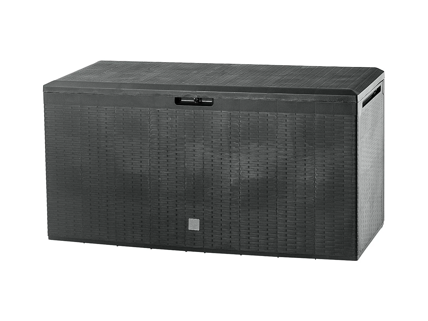 Coffre de jardin KADAX, 114 x 47 x 59,4 cm, coffre de rangement en plastique, 290 litres, avec poignées et fermeture (290 l, anthracite)