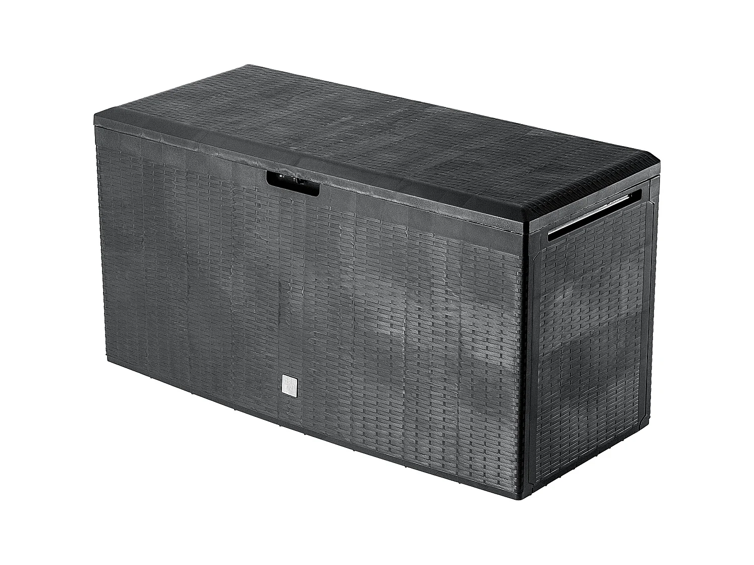 Coffre de jardin KADAX, 114 x 47 x 59,4 cm, coffre de rangement en plastique, 290 litres, avec poignées et fermeture (290 l, anthracite)