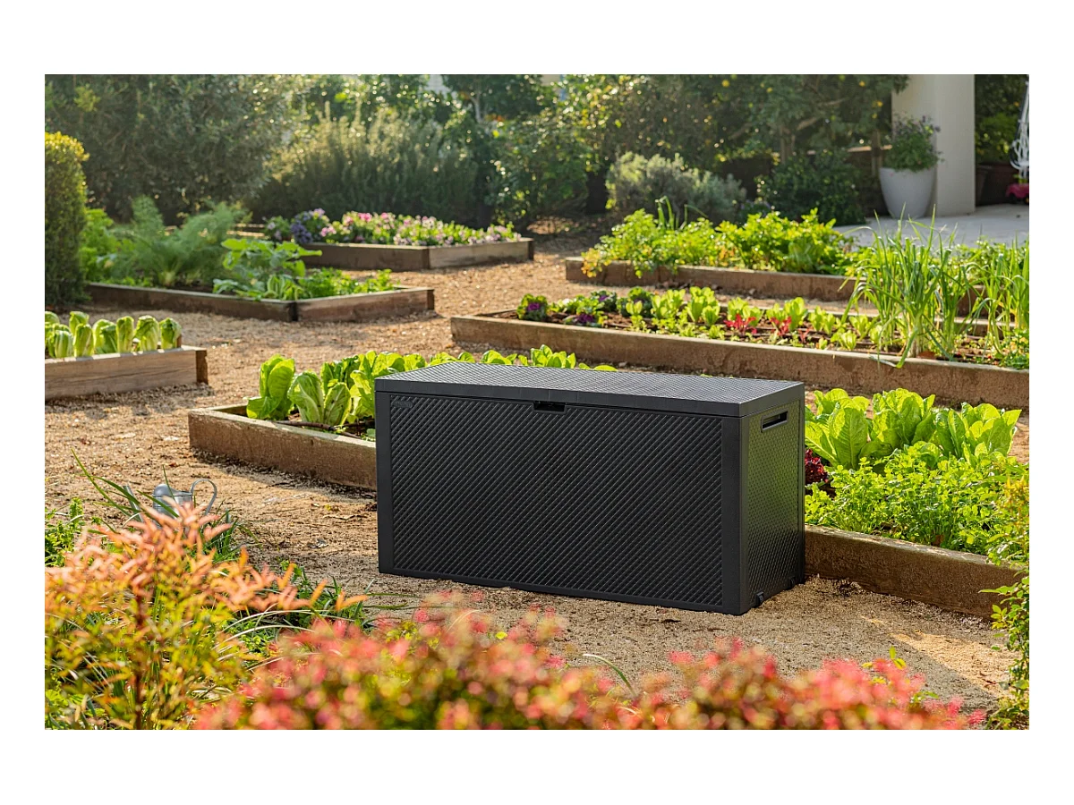 Balkonkasten für den Garten, Graphit, 280 l