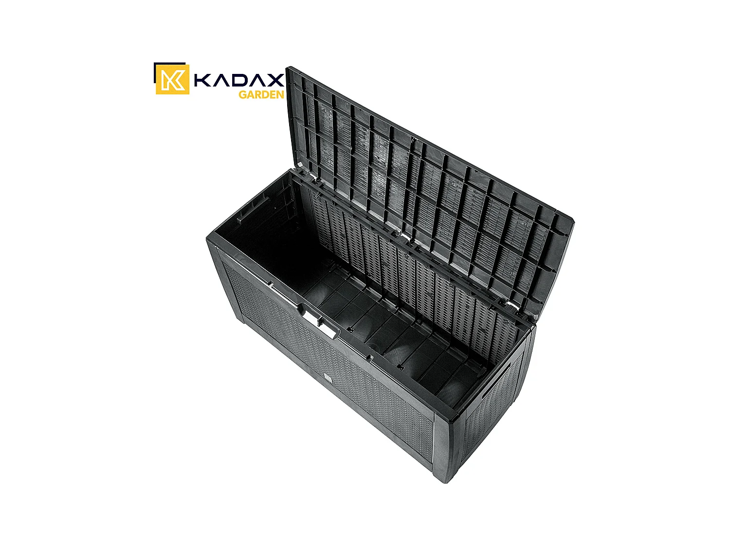 KADAX Baule da giardino per balcone e terrazza, 310 l, antracite