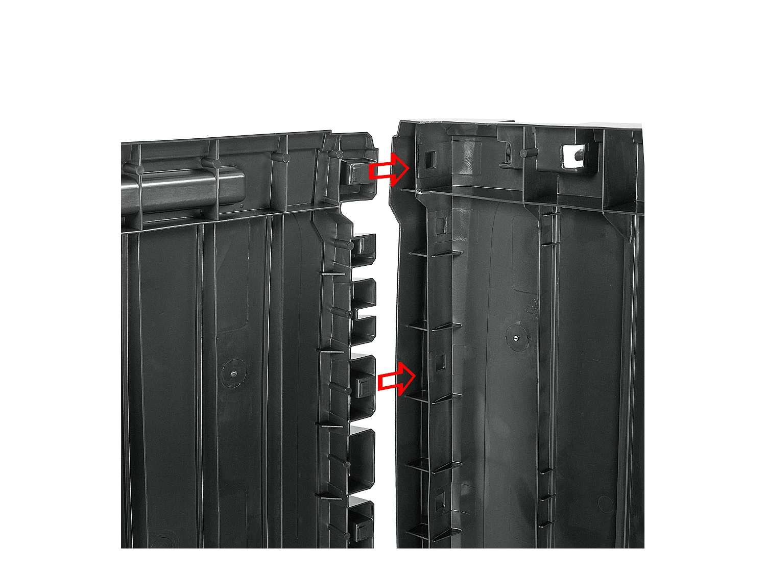 KADAX Baule da giardino per balcone e terrazza, 310 l, antracite