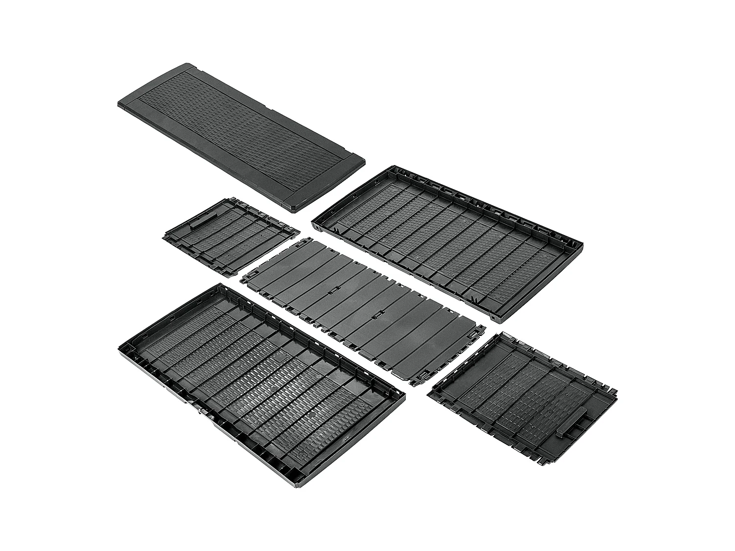 KADAX Baule da giardino per balcone e terrazza, 310 l, antracite