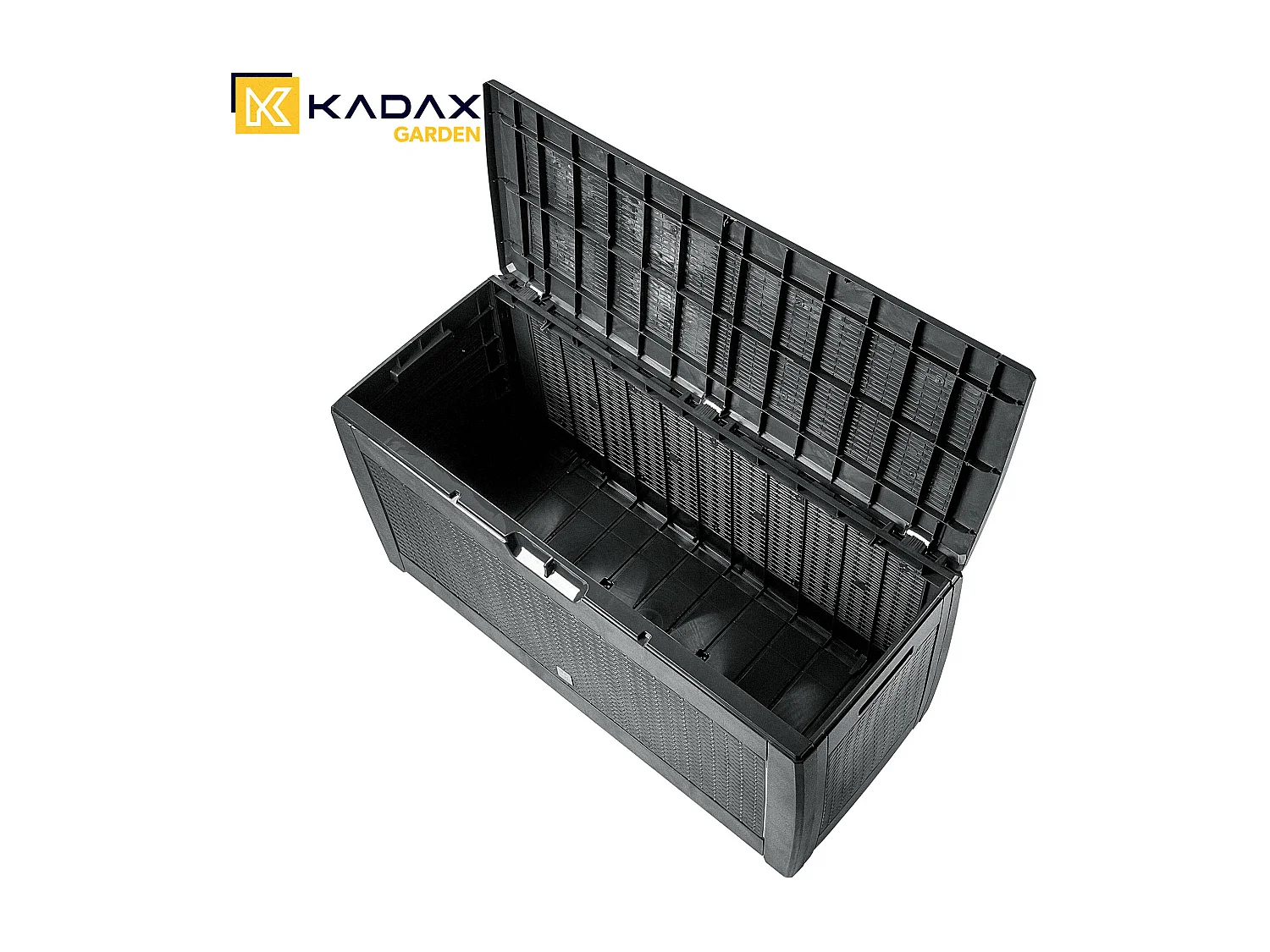 KADAX Baule da giardino per balcone e terrazza, 310 l, antracite