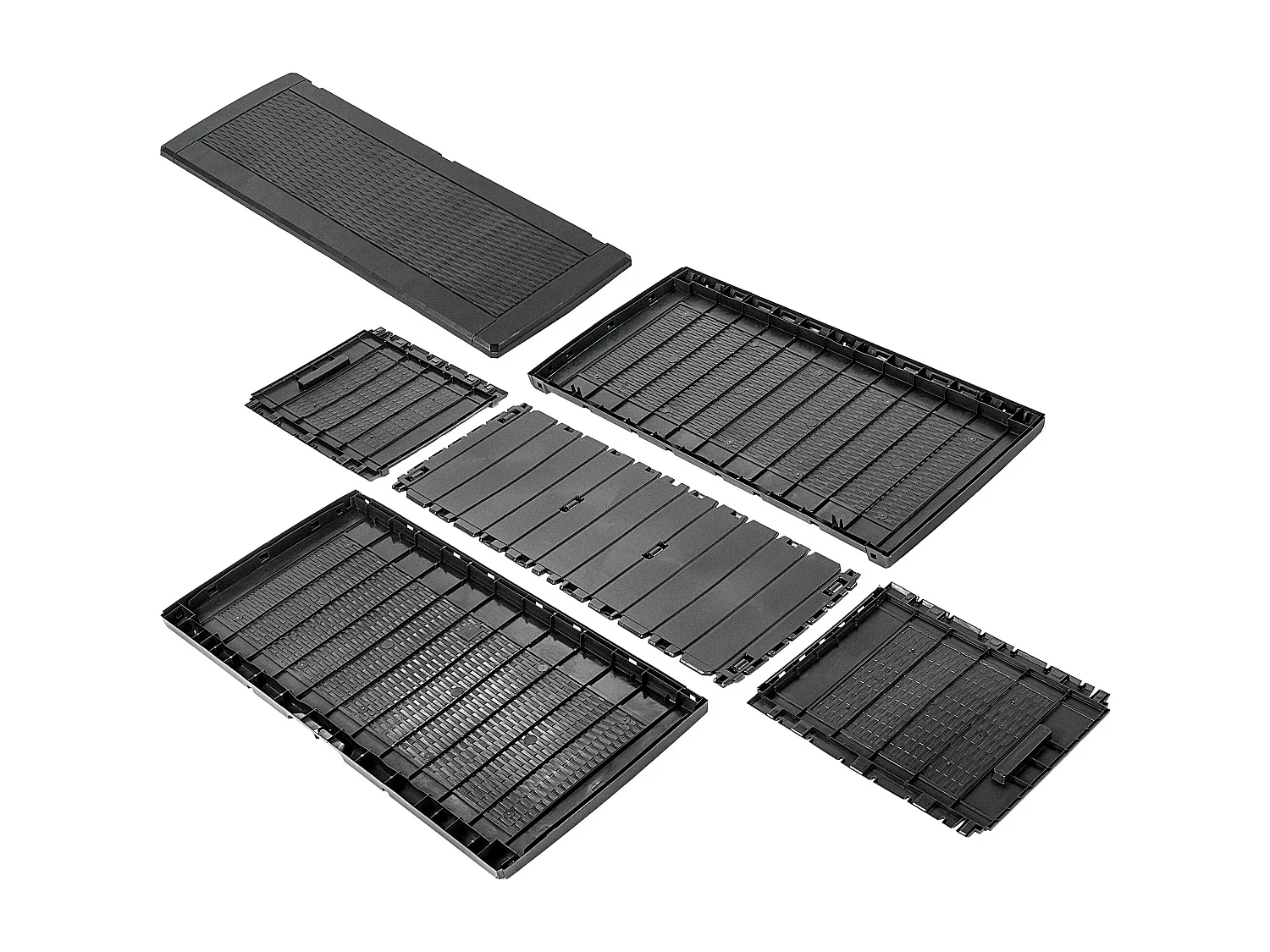 KADAX Baule da giardino per balcone e terrazza, 310 l, antracite