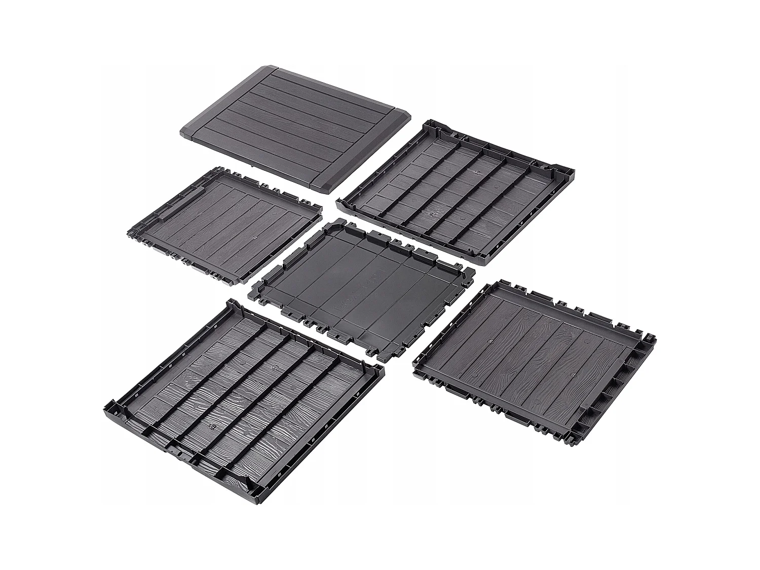 KADAX Skrzynia ogrodowa Grewena 140L, ciemny brąz