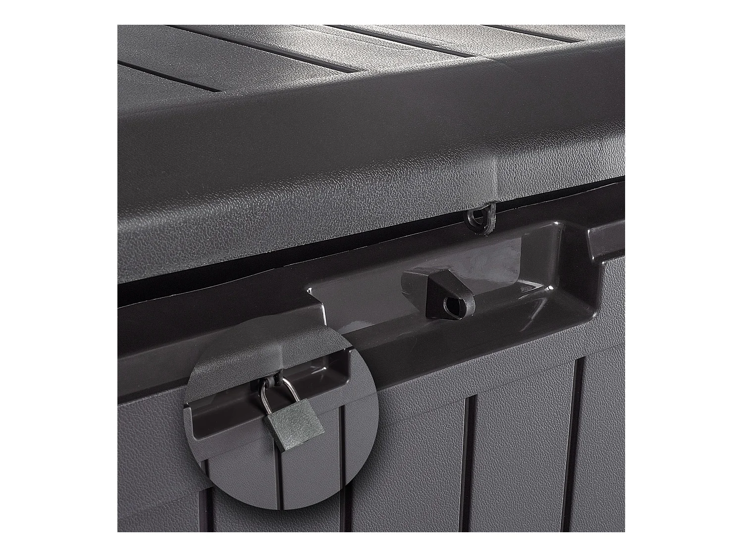 KADAX Box da giardino terrazza balcone 290 l marrone