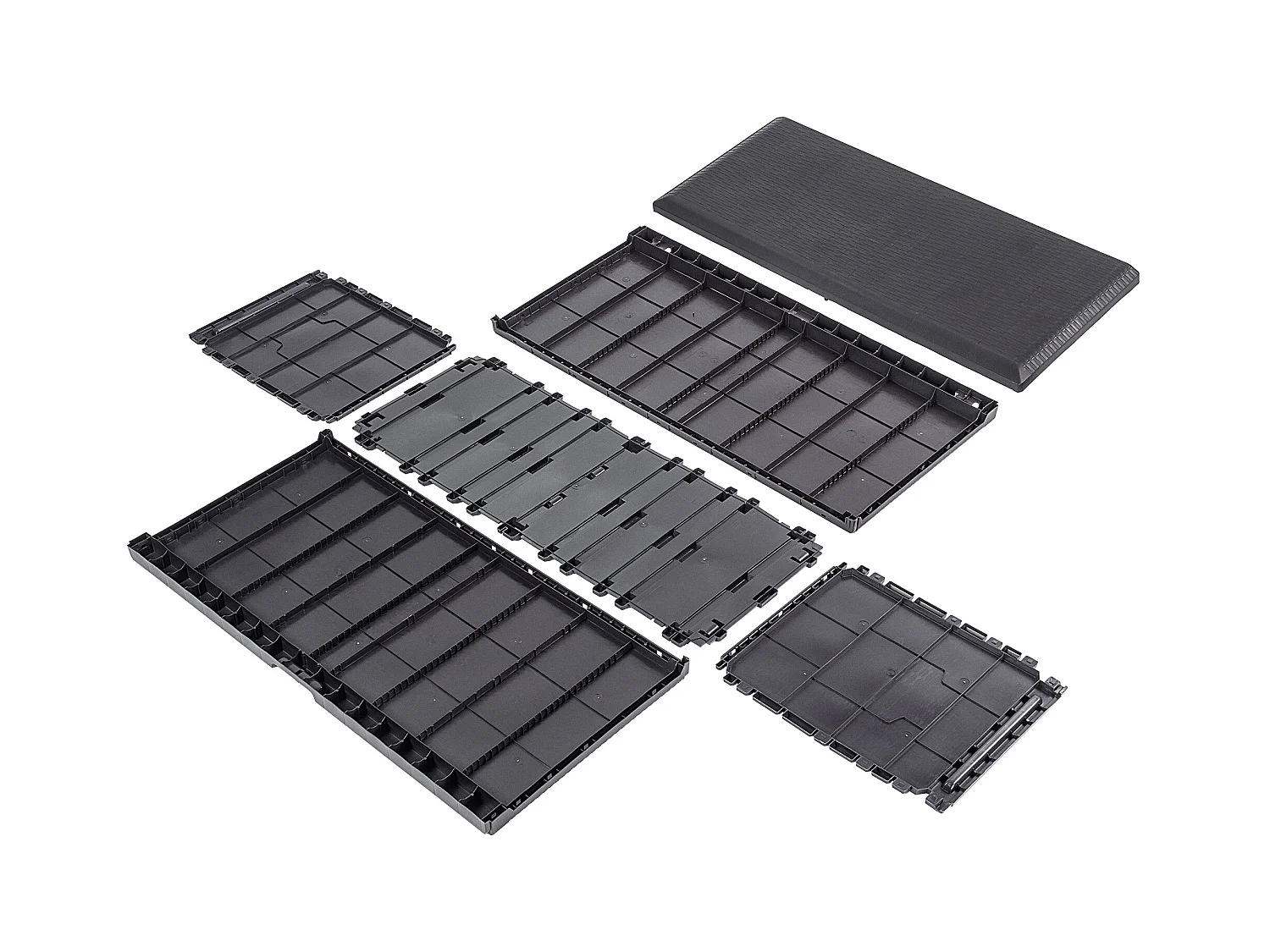 KADAX Baule da giardino per balcone 290 l per giardino balcone terrazza marrone