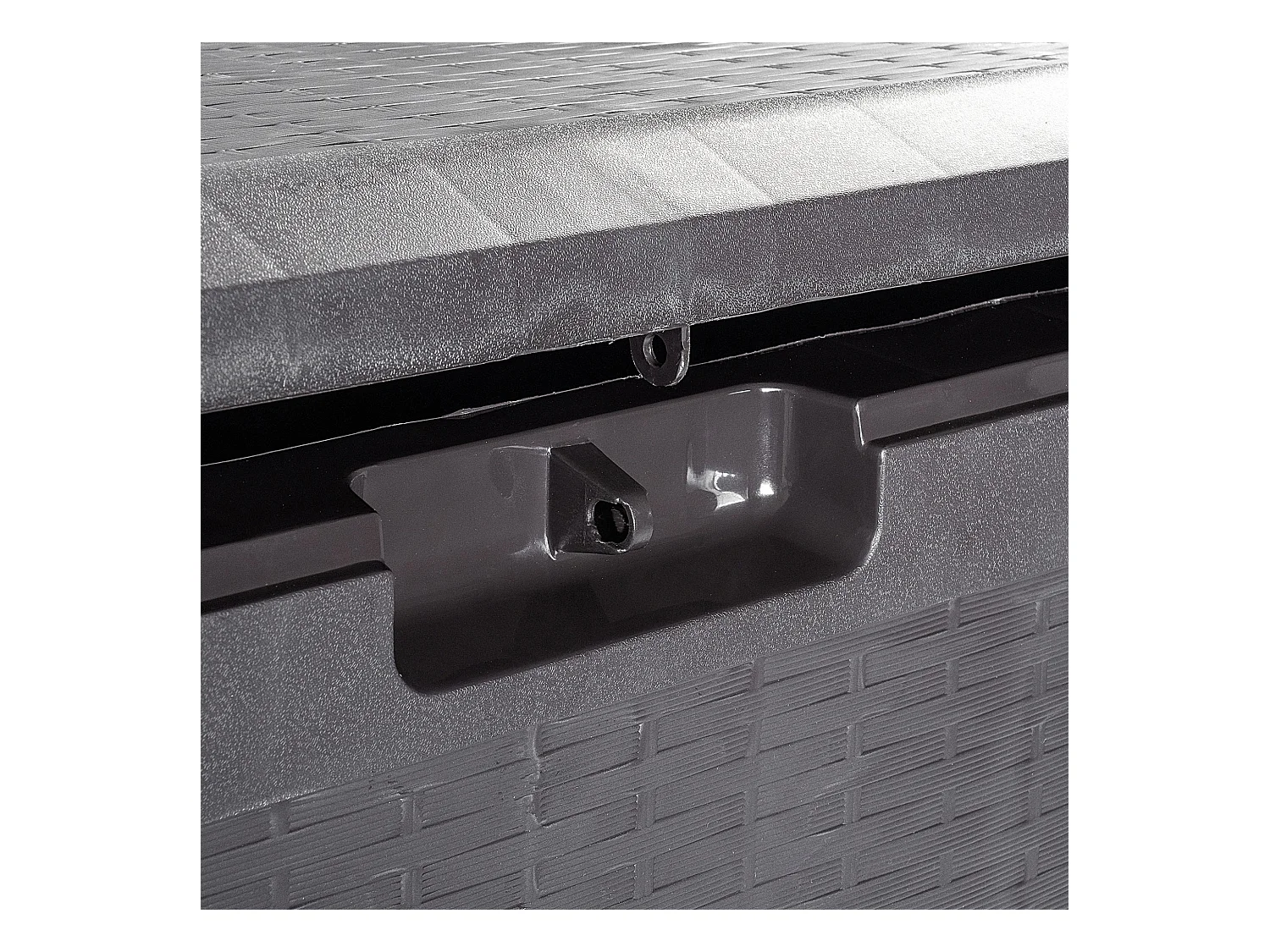 KADAX Baule da giardino per balcone 290 l per giardino balcone terrazza marrone