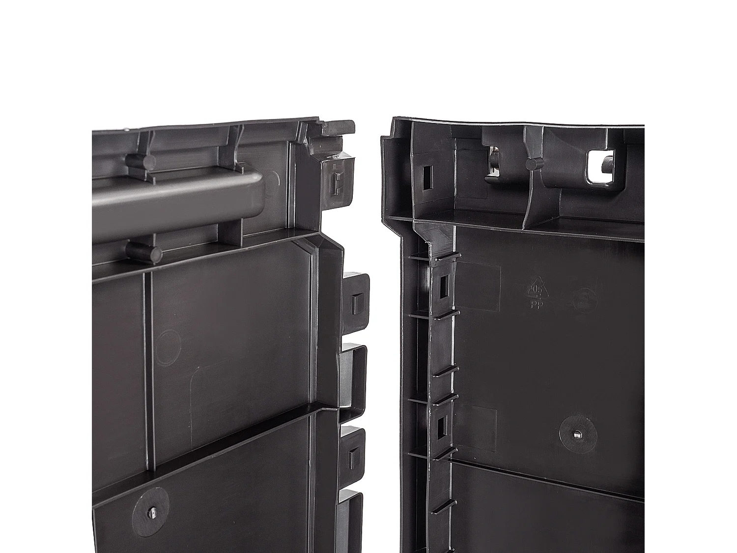 Coffre de jardin KADAX, 114 x 47 x 59,4 cm, coffre de rangement en plastique, 290 litres, coffre de jardin avec poignées et fermeture (290 l, marron foncé)