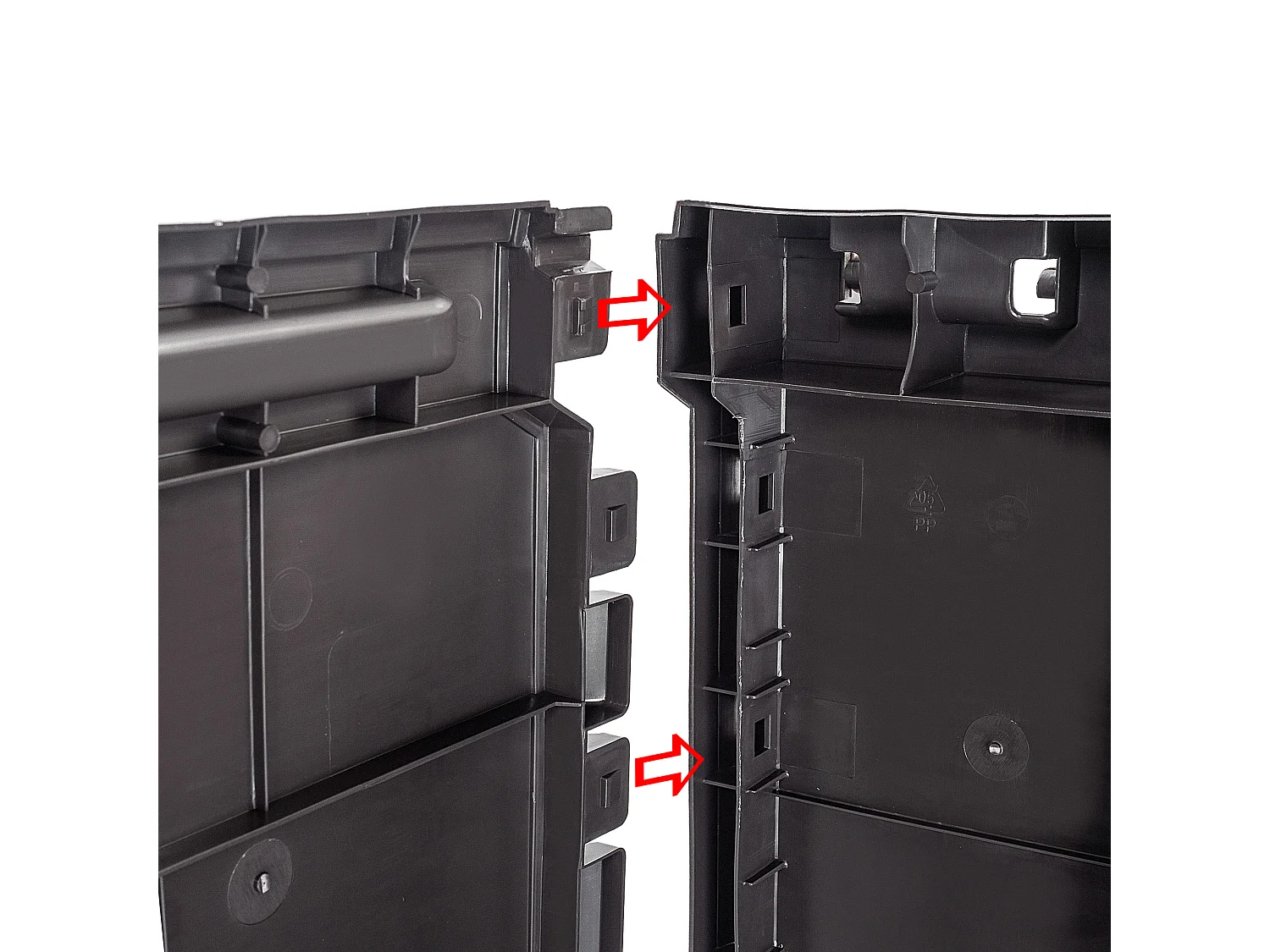 Coffre de jardin KADAX, 114 x 47 x 59,4 cm, coffre de rangement en plastique, 290 litres, coffre de jardin avec poignées et fermeture (290 l, marron foncé)