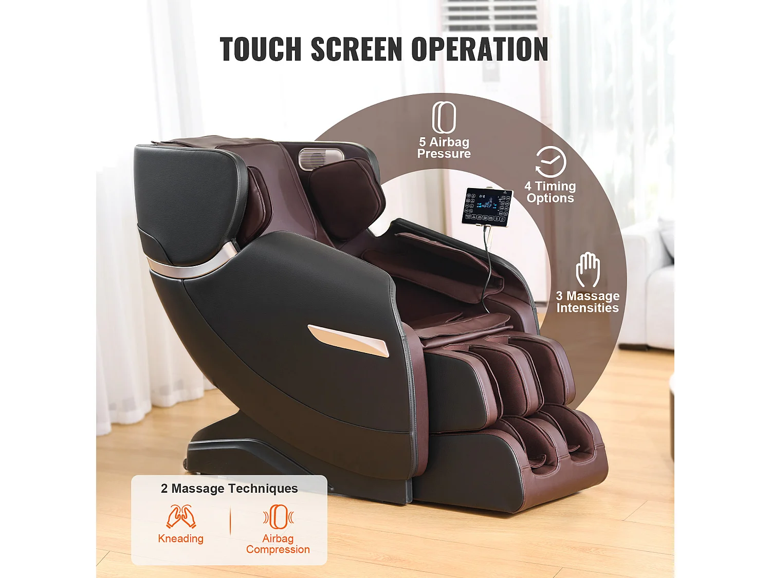 Fauteuil Massant Complet du Corps SucceBuy avec Gravité Zéro et 6 Modes pour un Confort et une Relaxation Suprêmes