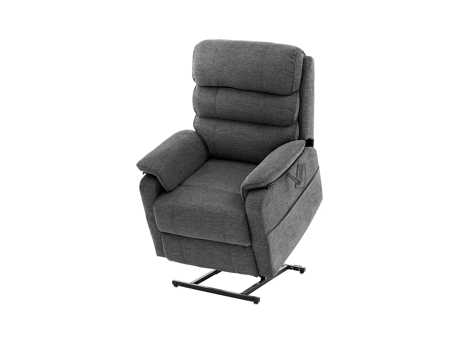 Fauteuil de Massage Électrique SucceBuy, Fauteuil Inclinable, Taille M, Gris Foncé, pour Personnes Âgées, Chauffant et Massant