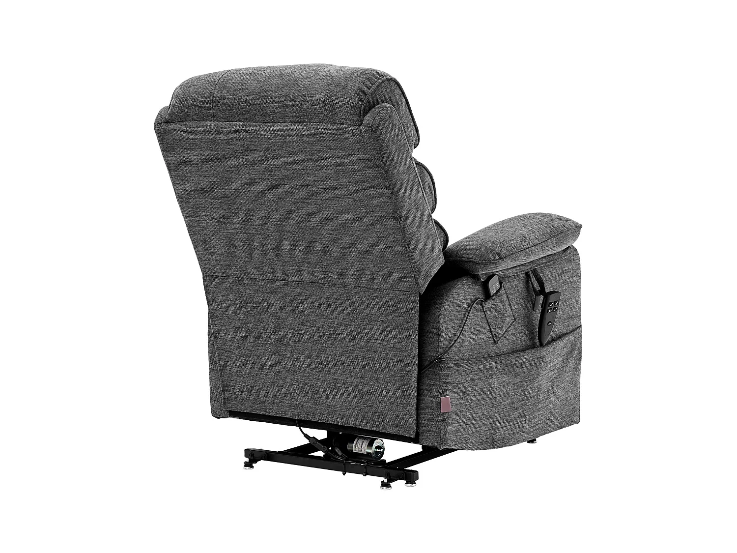 Fauteuil de Massage Électrique SucceBuy, Fauteuil Inclinable, Taille M, Gris Foncé, pour Personnes Âgées, Chauffant et Massant
