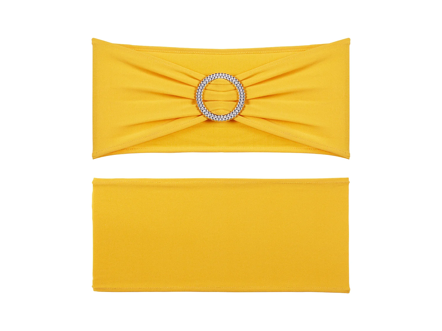 Housse de Chaise SucceBuy, 50 Pcs de Housse de Chaise Extensible Dorée, pour la Décoration de Chaise de Mariage, de Fête et Plus Encore