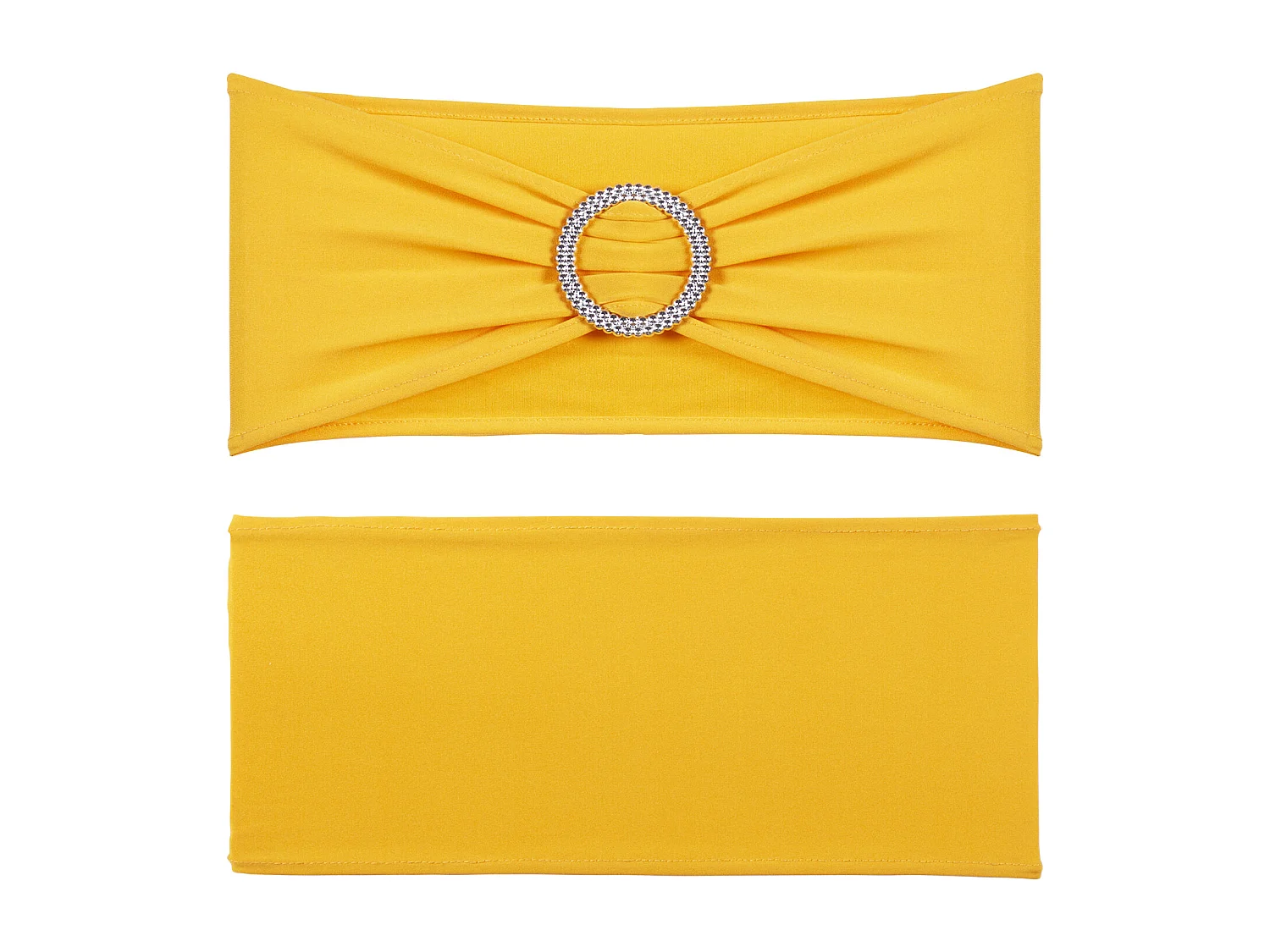 Housse de Chaise SucceBuy, 50 Pcs de Housse de Chaise Extensible Dorée, pour la Décoration de Chaise de Mariage, de Fête et Plus Encore