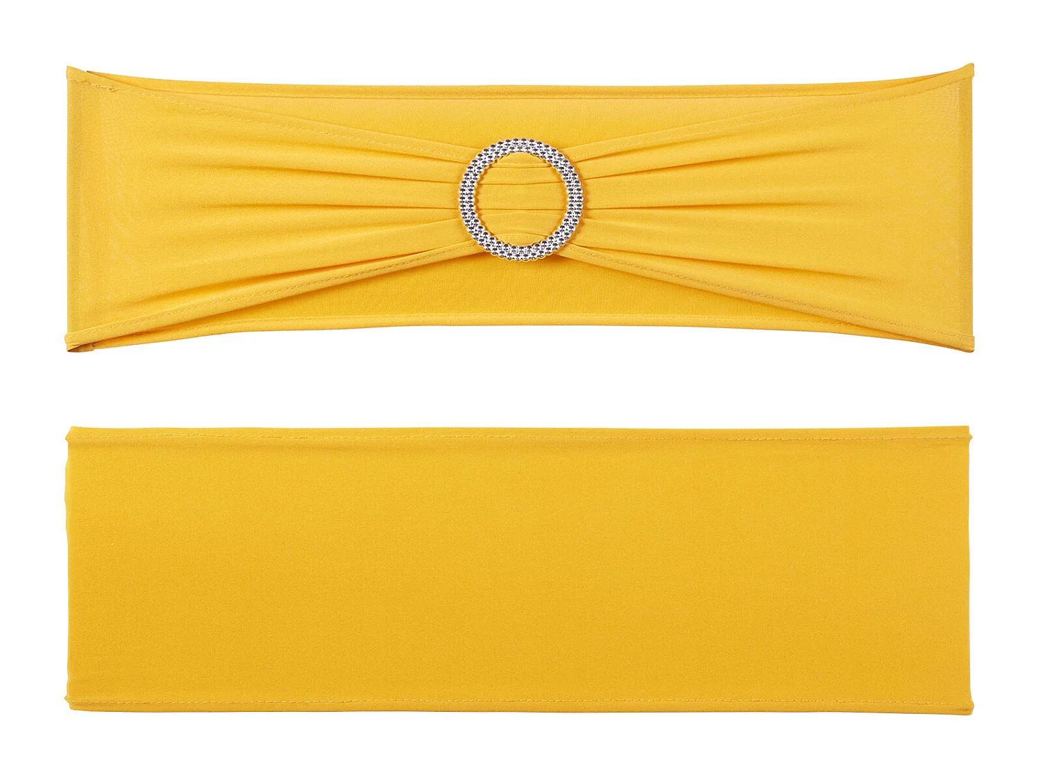 Housse de Chaise SucceBuy, 50 Pcs de Housse de Chaise Extensible Dorée, pour la Décoration de Chaise de Mariage, de Fête et Plus Encore