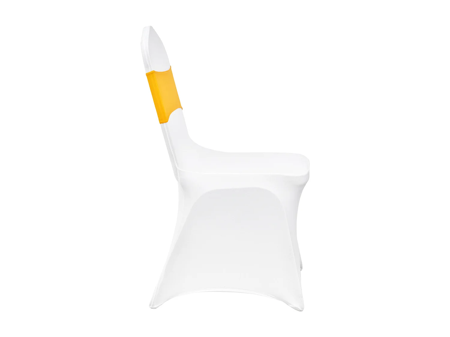 Housse de Chaise SucceBuy 30 pcs, Or et Blanc, de Chaise Pliantes avec Ceintures pour Fête et Mariage