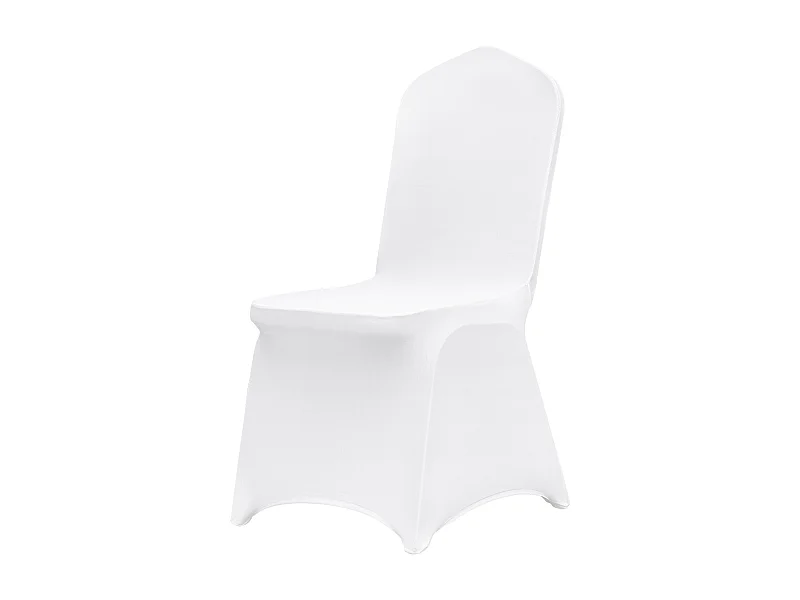 Housse de Chaise SucceBuy, Housses de Chaise Pliantes en Élasthanne Extensible, 30 Pcs, Blanc, pour des Chaises Pliantes et des Moments Spéciaux