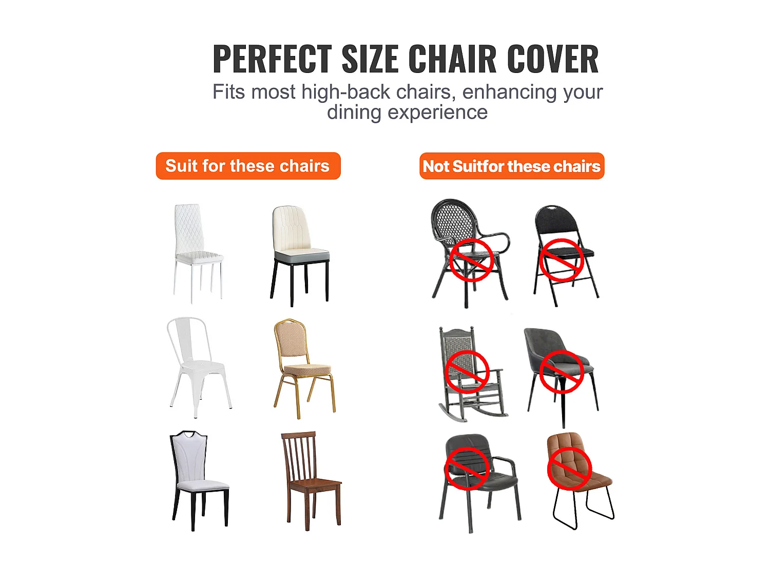 Housse de Chaise SucceBuy, Housses de Chaise Pliantes en Élasthanne Extensible, 30 Pcs, Blanc, pour des Chaises Pliantes et des Moments Spéciaux