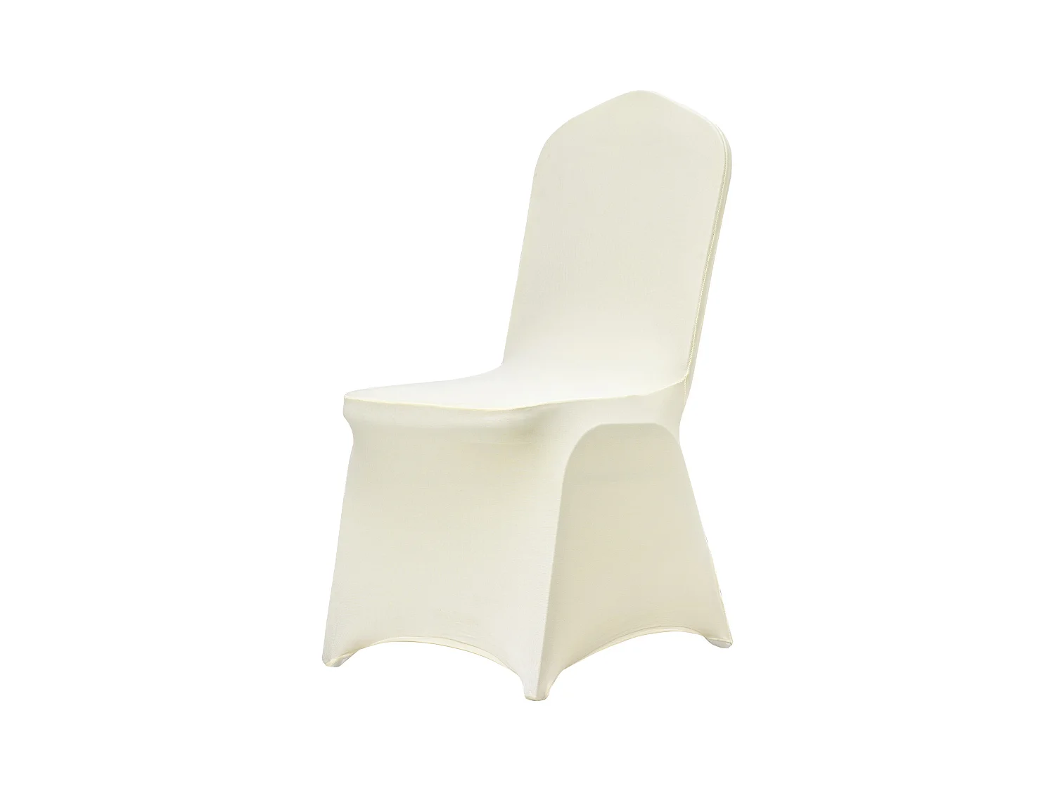 Housse de Chaise SucceBuy, 50 Pcs, Blanc Ivoire, Housses de Chaise Pliantes en Élasthanne Extensible, pour Diverses Occasions Comme les Mariages et les Fêtes