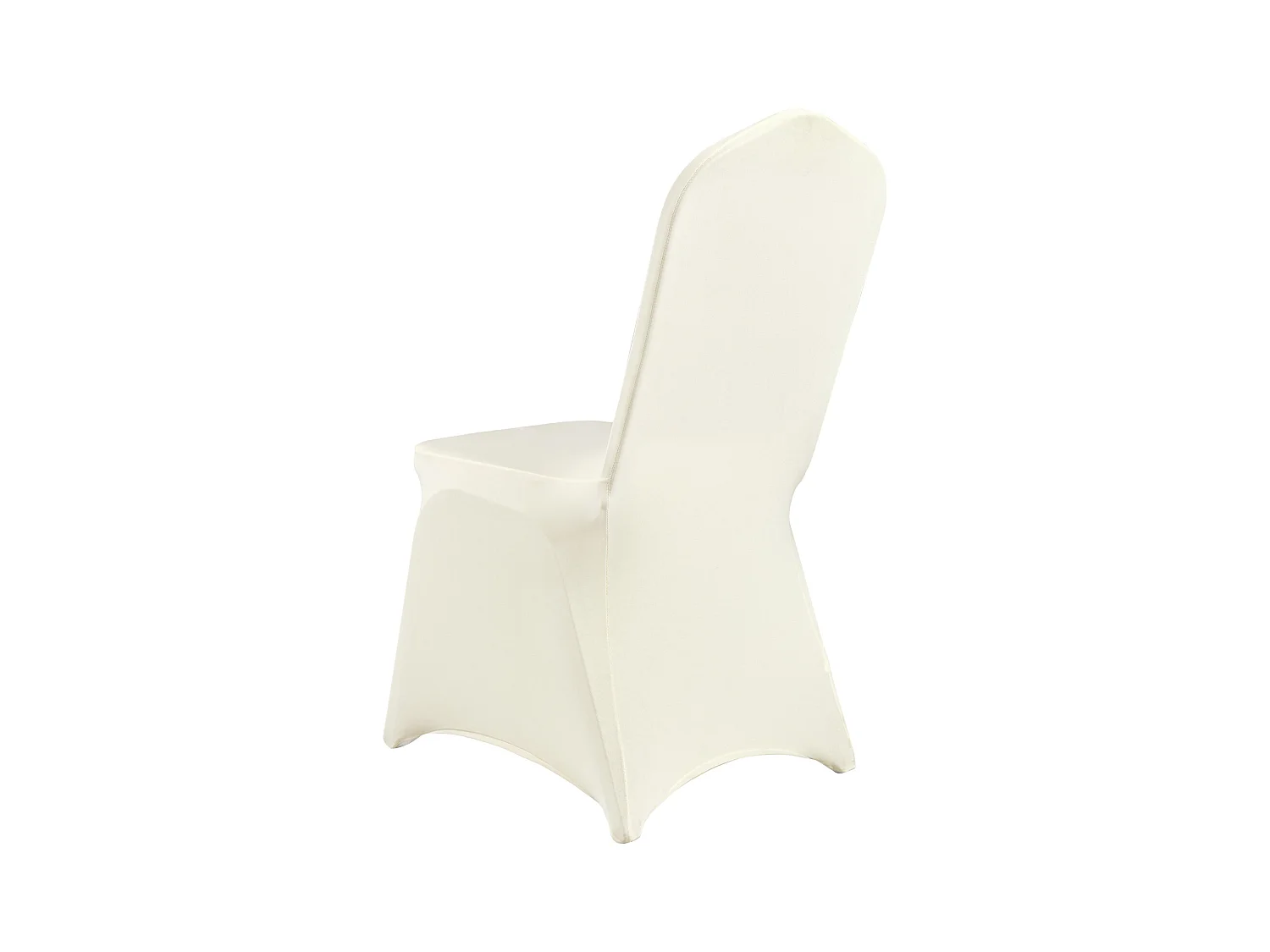 Housse de Chaise SucceBuy, 50 Pcs, Blanc Ivoire, Housses de Chaise Pliantes en Élasthanne Extensible, pour Diverses Occasions Comme les Mariages et les Fêtes