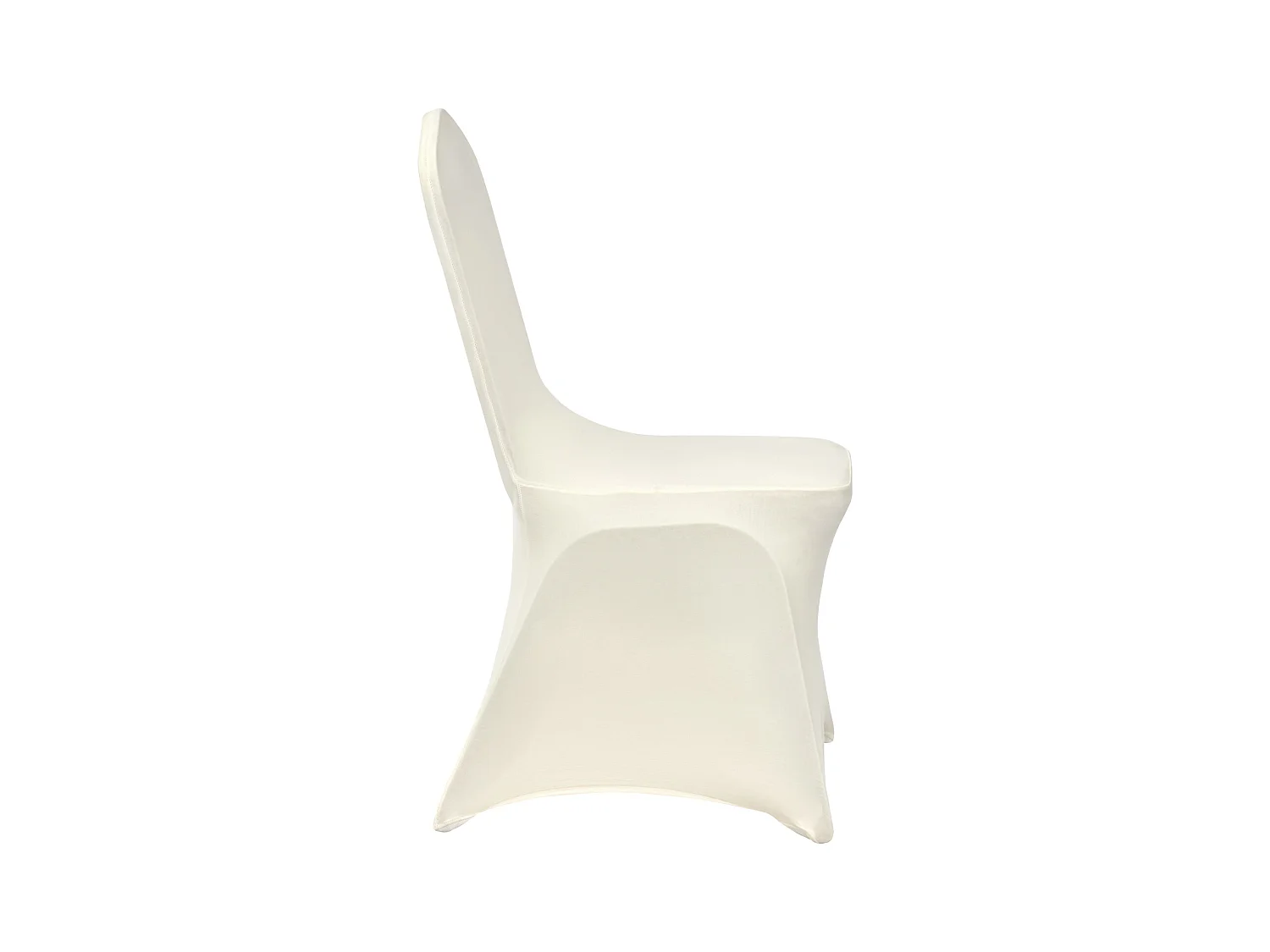 Housse de Chaise SucceBuy, 50 Pcs, Blanc Ivoire, Housses de Chaise Pliantes en Élasthanne Extensible, pour Diverses Occasions Comme les Mariages et les Fêtes