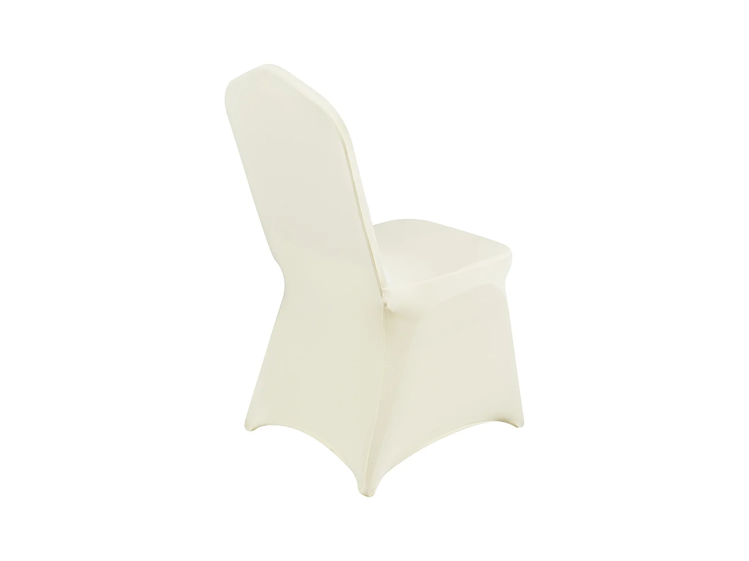 Housse de Chaise SucceBuy, 50 Pcs, Blanc Ivoire, Housses de Chaise Pliantes en Élasthanne Extensible, pour Diverses Occasions Comme les Mariages et les Fêtes