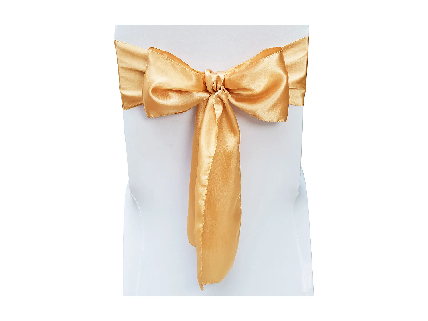 Housse de Chaise SucceBuy, 50 Pcs, Doré, Housse de Chaise avec Bandes Élastiques, pour la Décoration de Chaise de Mariage