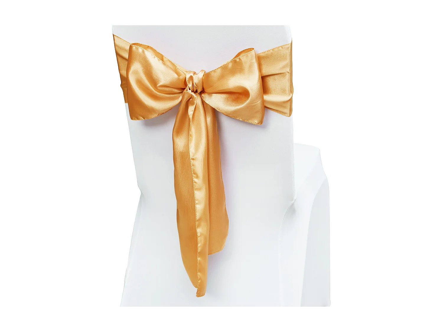 Housse de Chaise SucceBuy, 50 Pcs, Doré, Housse de Chaise avec Bandes Élastiques, pour la Décoration de Chaise de Mariage