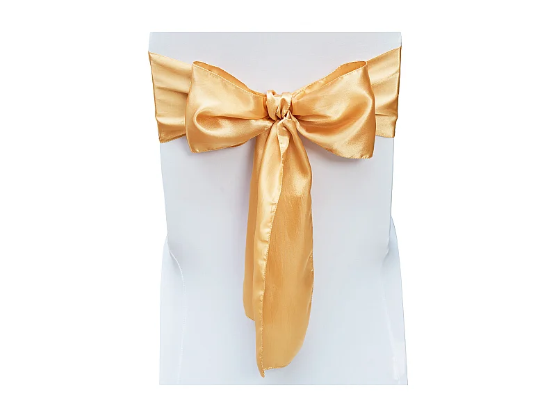 Housse de Chaise SucceBuy, 50 Pcs, Doré, Housse de Chaise avec Bandes Élastiques, pour la Décoration de Chaise de Mariage