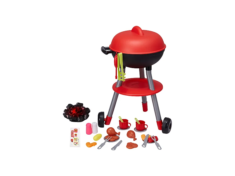 Jouet de Barbecue pour Enfants SucceBuy, 28 Pièces, pour les 3 à 8 Ans, Ensemble de Jeu de Barbecue, Cadeau d'Anniversaire