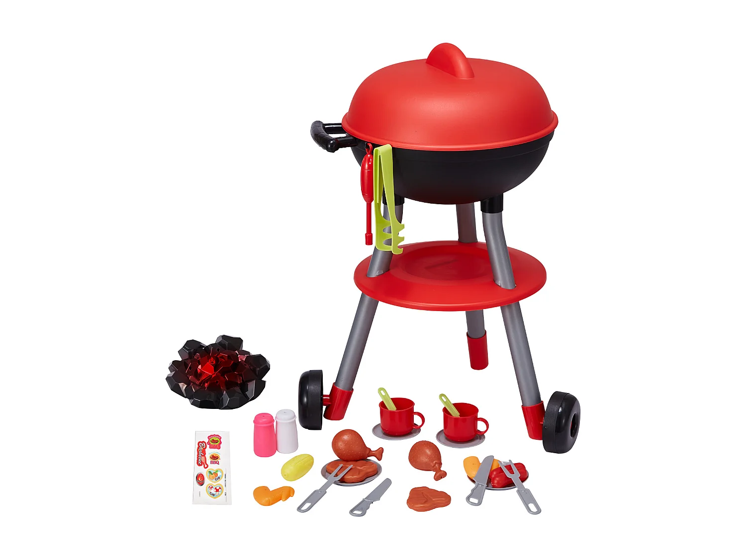 Jouet de Barbecue pour Enfants SucceBuy, 28 Pièces, pour les 3 à 8 Ans, Ensemble de Jeu de Barbecue, Cadeau d'Anniversaire