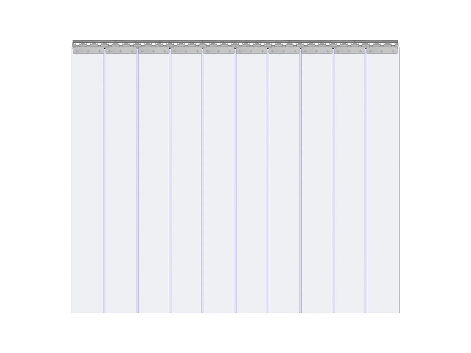 Zasłona Drzwiowa Paskowa SucceBuy Zasłona Paskowa, Zasłona Drzwiowa z PVC, 152.4 x 213.4 cm do Chłodziarki i Zamrażarki, Przezroczysty Plastik