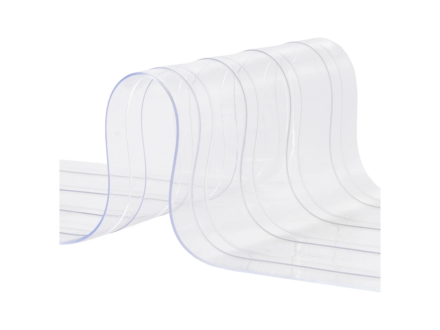 Zasłona Drzwiowa Paskowa SucceBuy Zasłona Paskowa, Żebrowana Zasłona Drzwiowa z PVC, Rolka 4572 cm x 20 cm, do Chłodziarki, Zamrażarka, Plastik