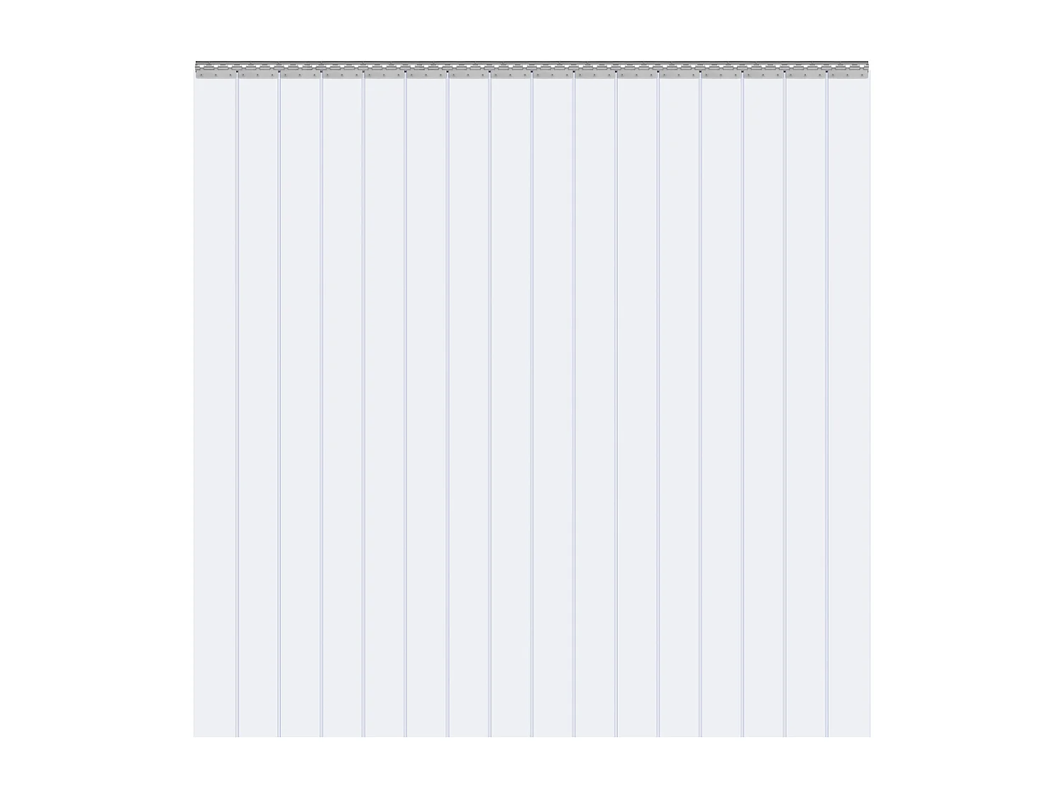 Cortina de Porta de Tira SucceBuy Cortina de Tiras de PVC para Porta de Frigorífico, 244 x 244 cm, Plástico Transparente