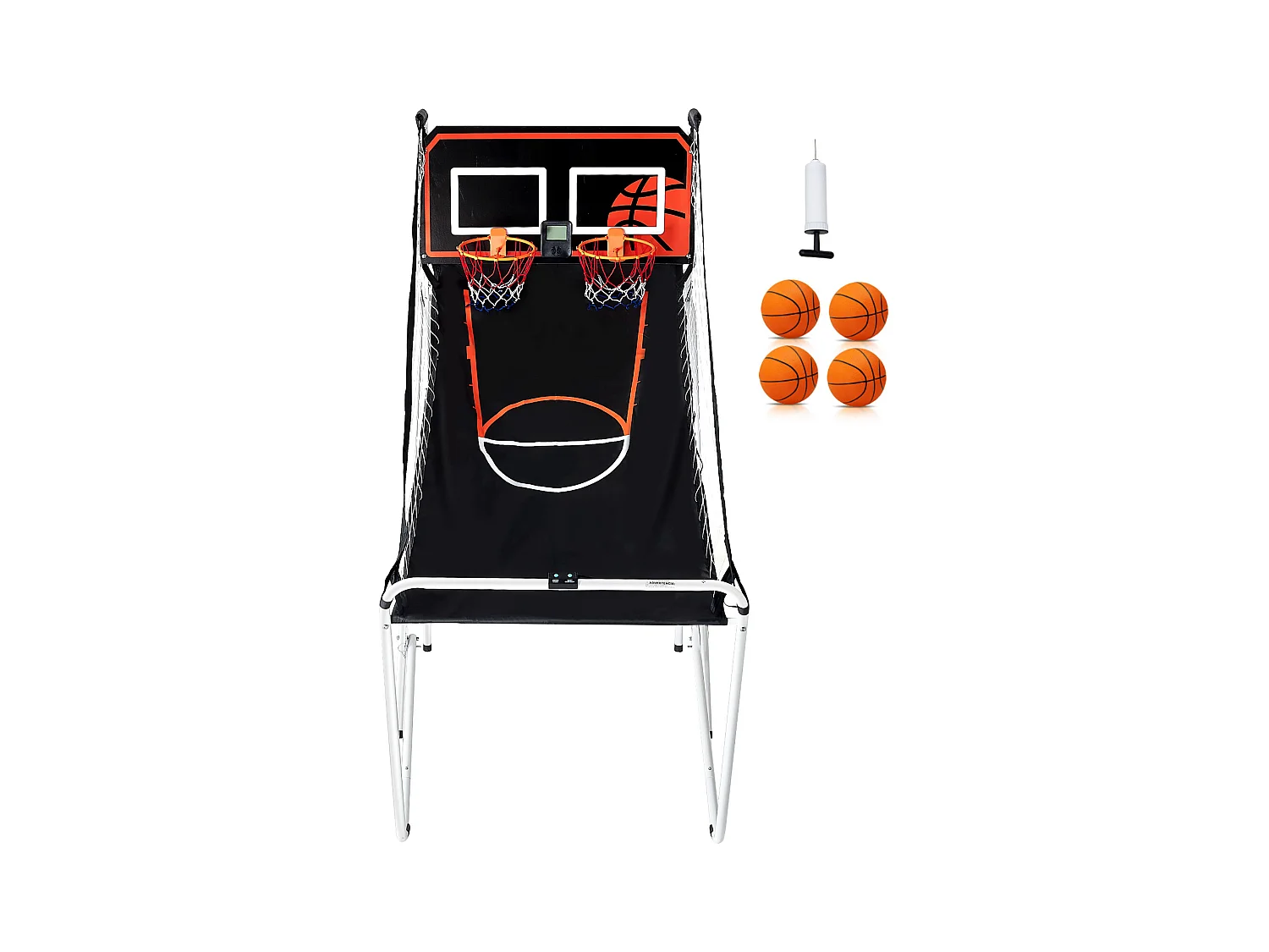Jeu d'Arcade de Basketball SucceBuy Pliable d'Intérieur à Double Tir pour 2 Joueurs et 4 Balles
