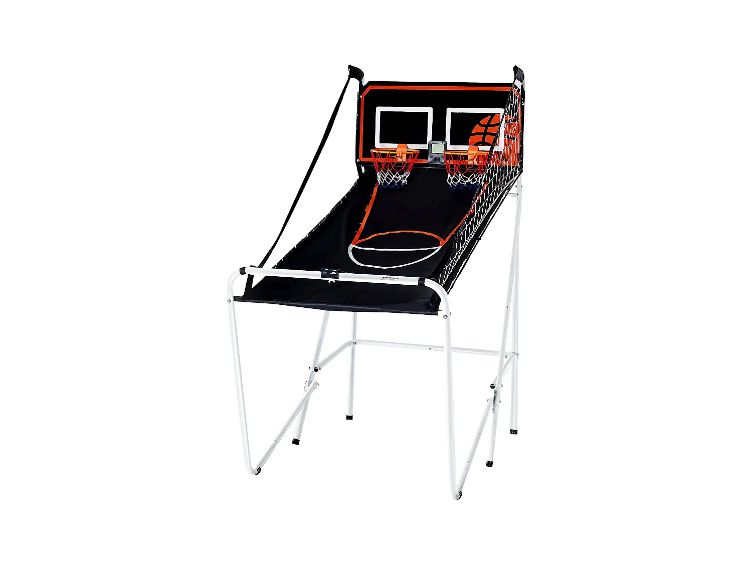 Jeu d'Arcade de Basketball SucceBuy Pliable d'Intérieur à Double Tir pour 2 Joueurs et 4 Balles
