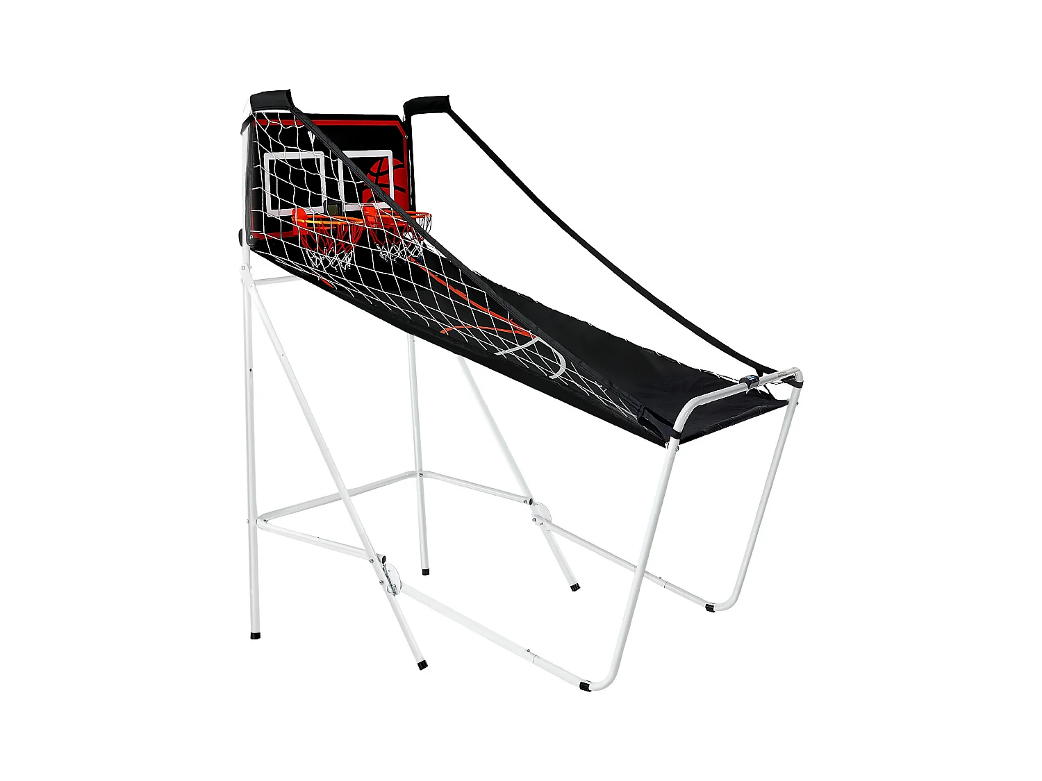 Jeu d'Arcade de Basketball SucceBuy Pliable d'Intérieur à Double Tir pour 2 Joueurs et 4 Balles