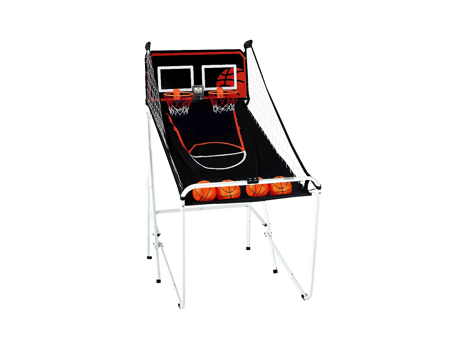 Jeu d'Arcade de Basketball SucceBuy Pliable d'Intérieur à Double Tir pour 2 Joueurs et 4 Balles