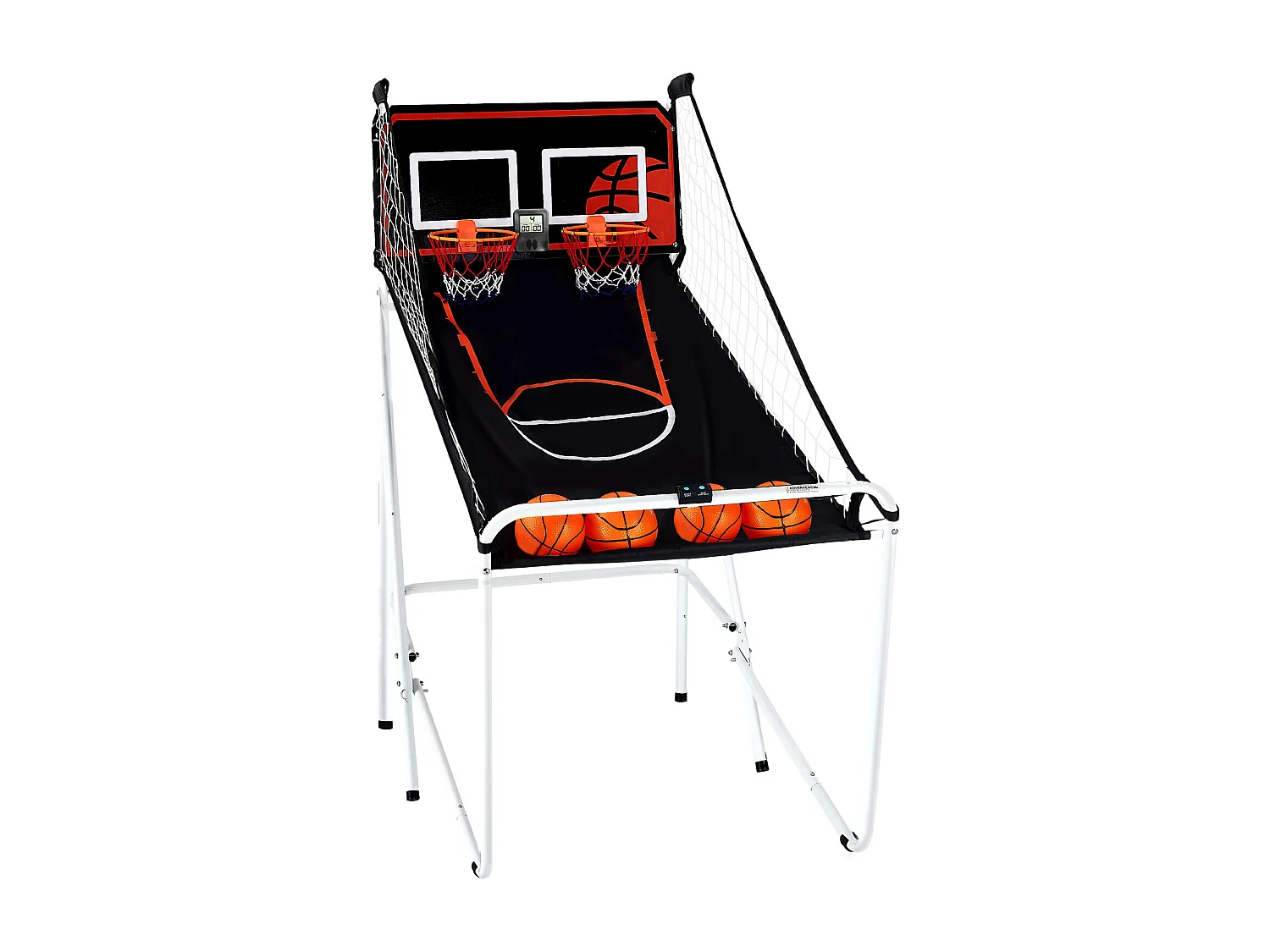 Jeu d'Arcade de Basketball SucceBuy Pliable d'Intérieur à Double Tir pour 2 Joueurs et 4 Balles