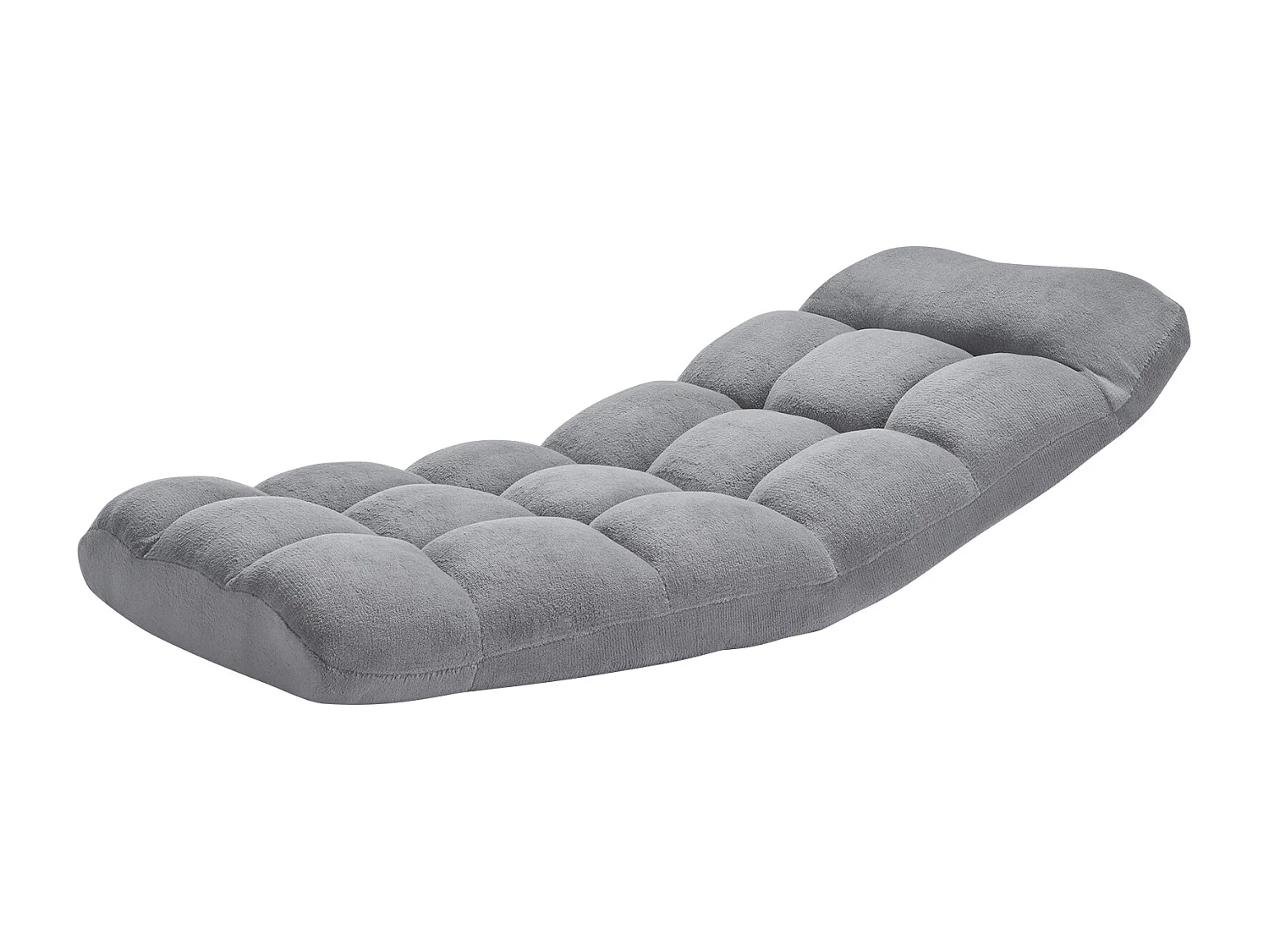 Fauteuil de Sol SucceBuy, Fauteuil Pliant en Mousse Recyclée, Fauteuil Canapé Pliant avec 14 Positions Réglables, Gris