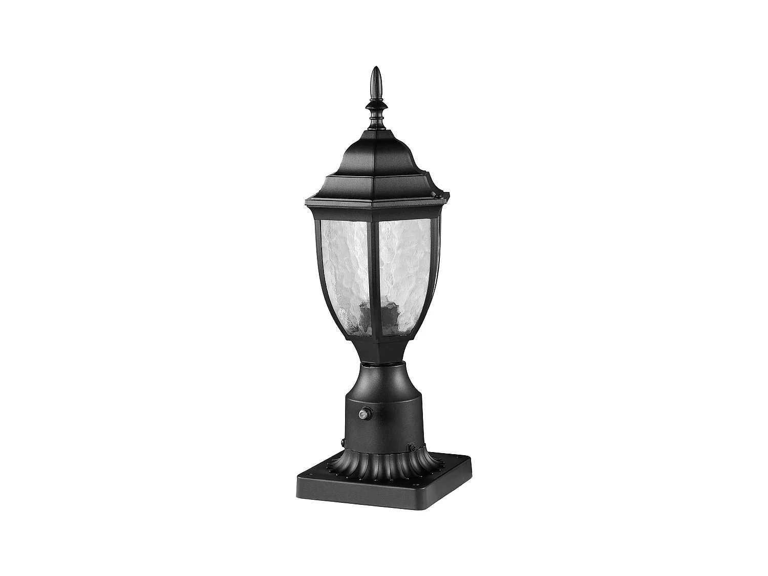 Buitenlamp SucceBuy, Buitenlampen van Schemering tot Zonsopgang, Set van 2, 100 W, op Paal van 390 mm