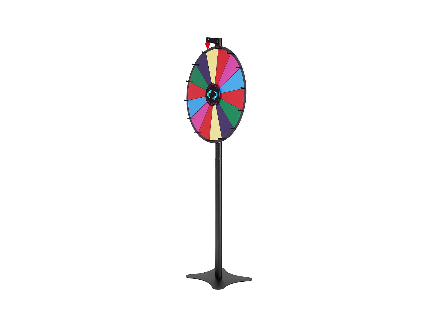 Roue de Prix Rotative SucceBuy 61 cm, 14 Emplacements, pour Table et sur Pied, à Poser sur une Table ou au Sol, Fête, Pub, Salon Professionnel