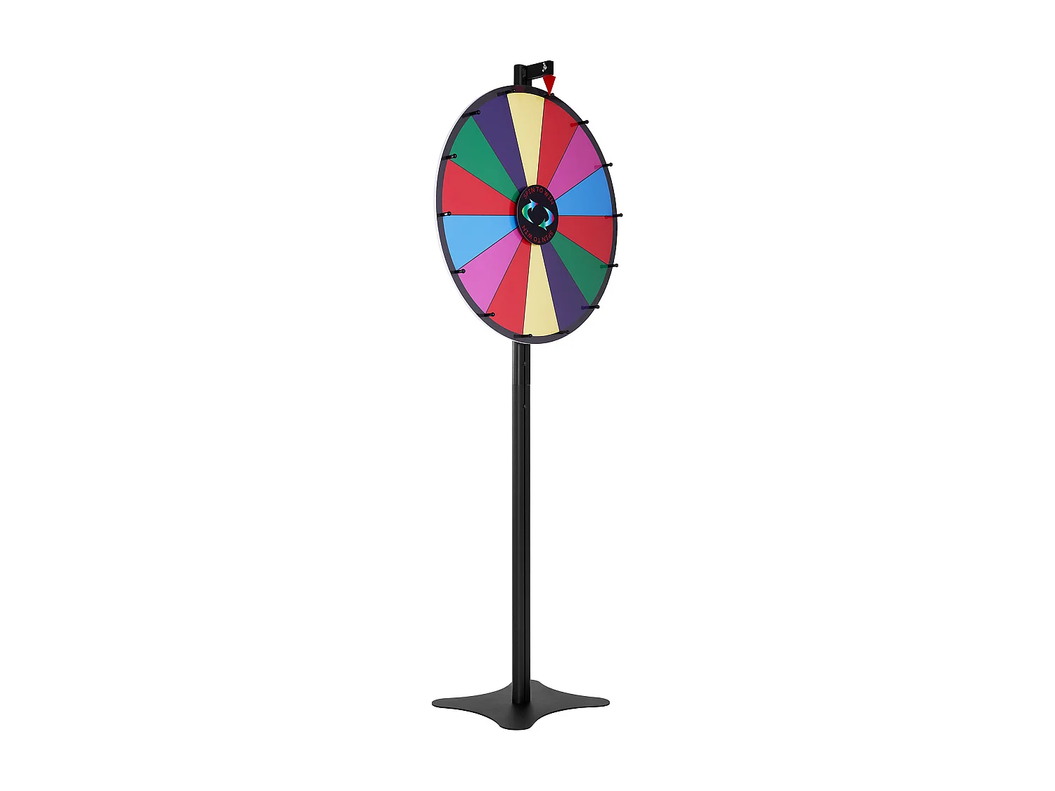 Roue de Prix Rotative SucceBuy 61 cm, 14 Emplacements, pour Table et sur Pied, à Poser sur une Table ou au Sol, Fête, Pub, Salon Professionnel