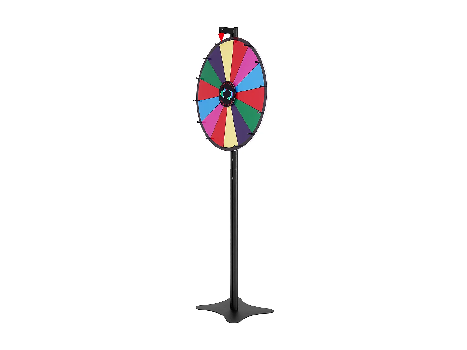 Roue de Prix Rotative SucceBuy 61 cm, 14 Emplacements, pour Table et sur Pied, à Poser sur une Table ou au Sol, Fête, Pub, Salon Professionnel