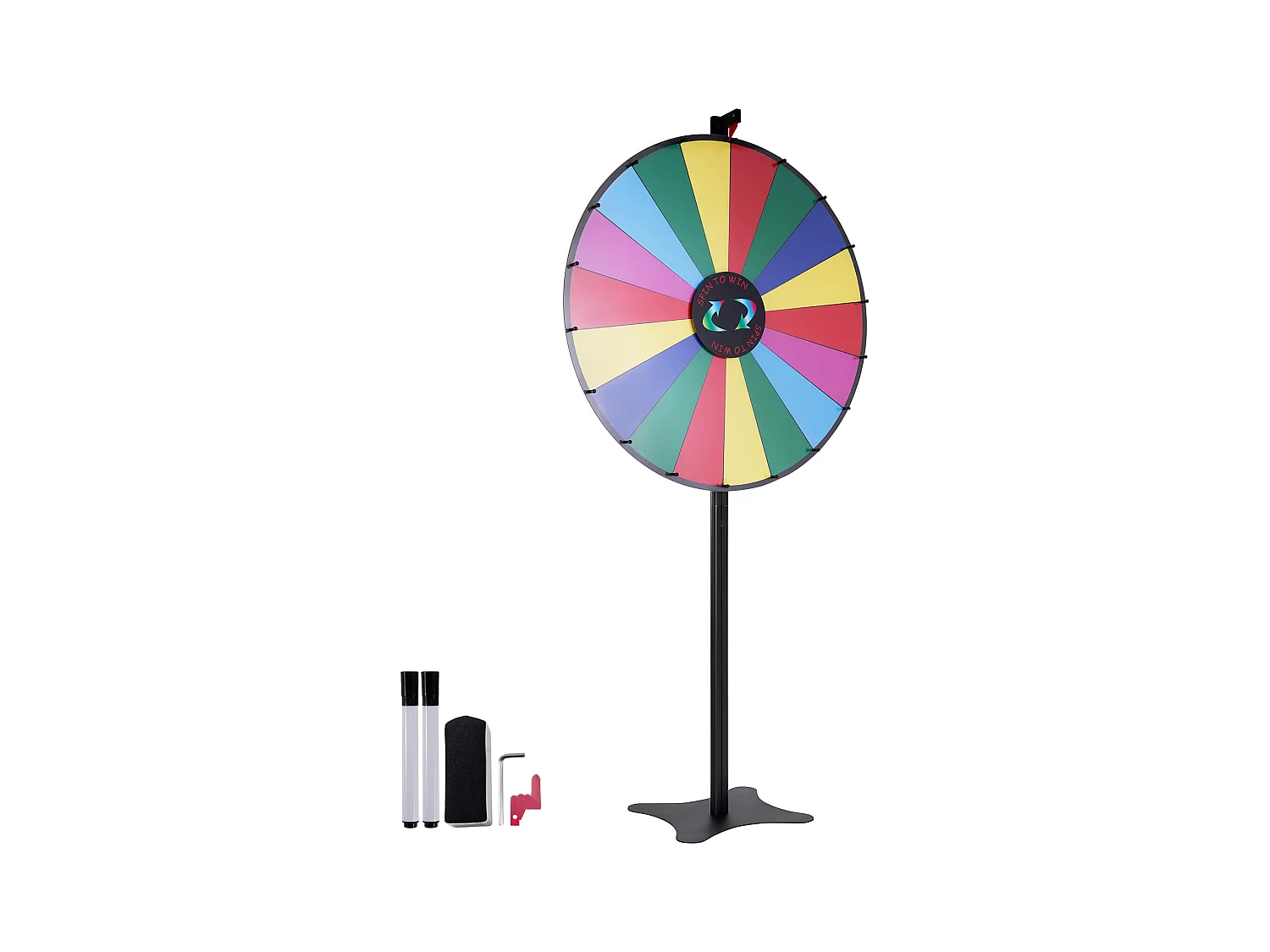 Prijswiel Draaibaar SucceBuy 91 cm, 18 Emplacements, voor Tafel en op Staander, te Plaatsen op een Tafel of op de Grond, Feest, Pub, Vakbeurs