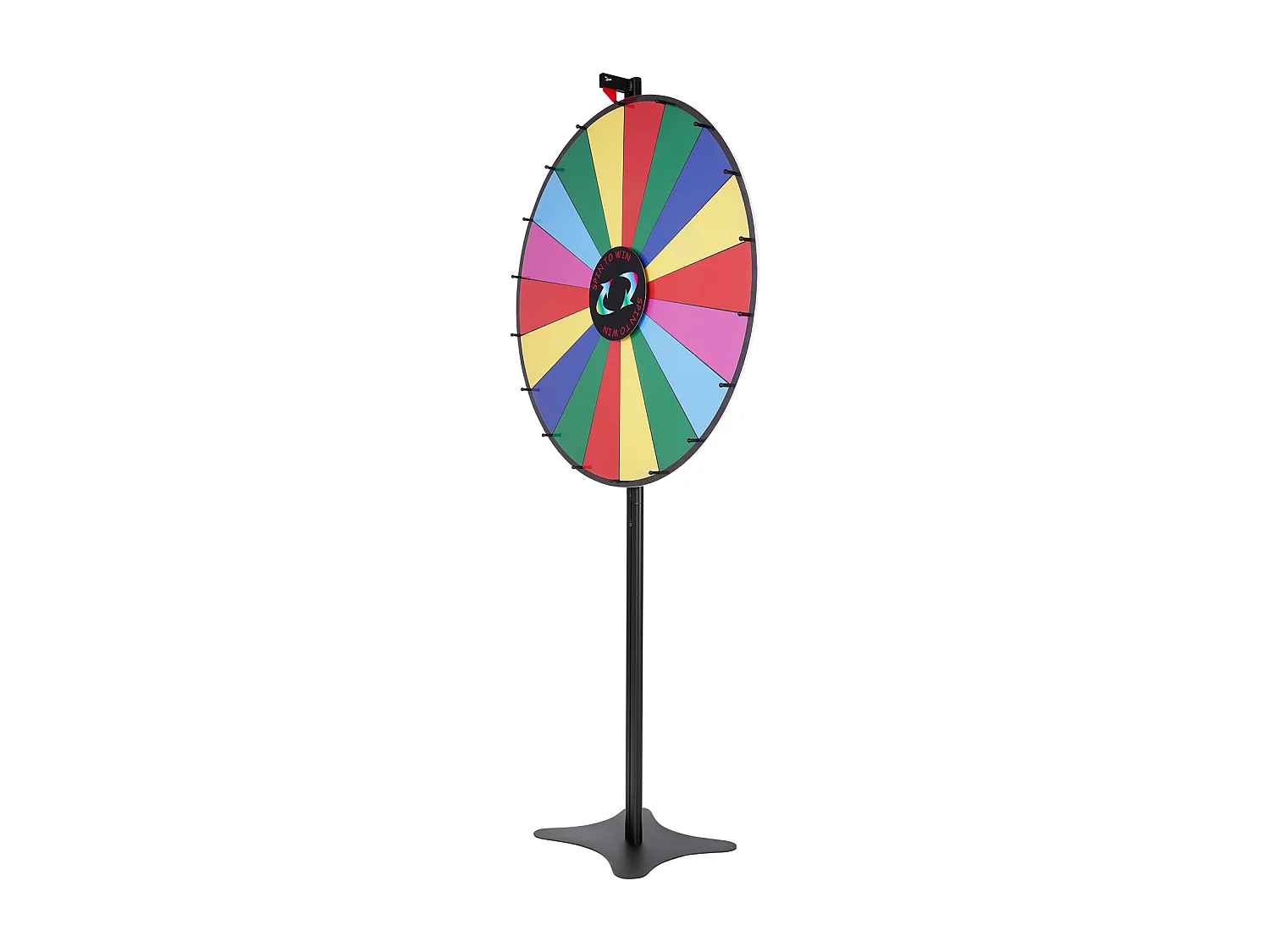 Roue de Prix Rotative SucceBuy 91 cm, 18 Emplacements, pour Table et sur Pied, à Poser sur une Table ou au Sol, Fête, Pub, Salon Professionnel